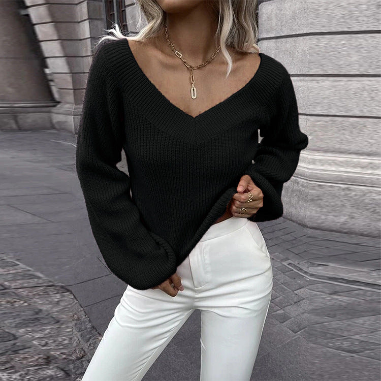 Dame sweater i afslappet strikstil Stilla