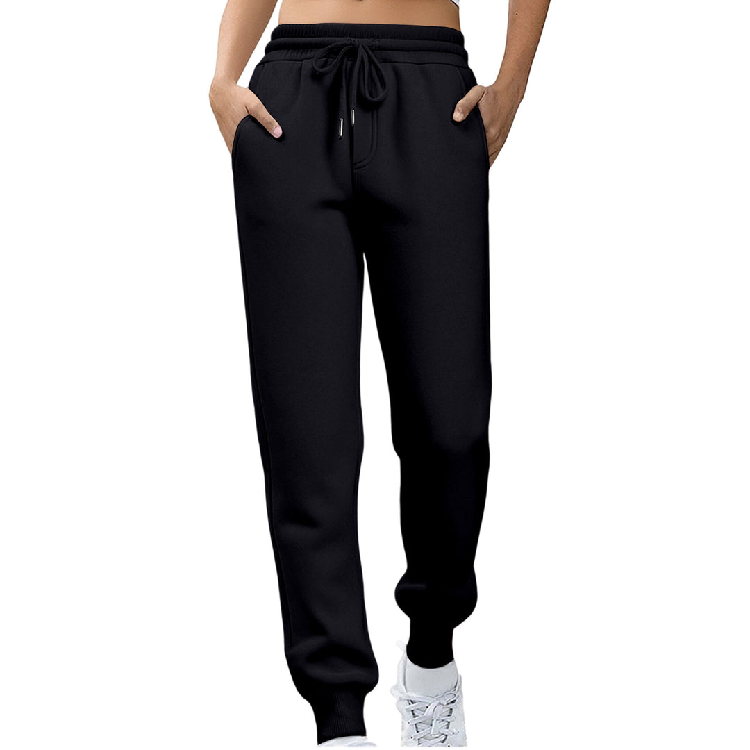 Kvinder afslappede fit sweatpants med elastisk talje og sidelommer Skovae