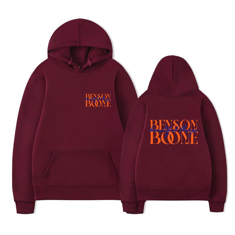 Dame hoodie med kreativt print og blød indvendig Skovae