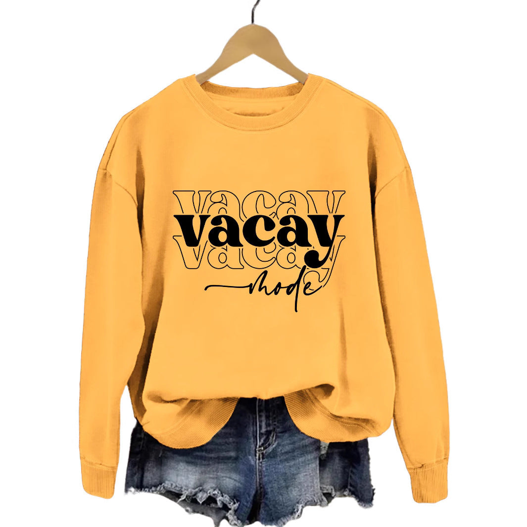 Kvinders sweatshirt med afslappet tekst og afslappet pasform Stilla