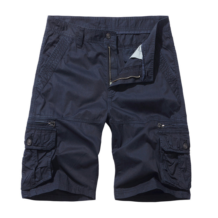 Herre Cargo-shorts med multifunktionelt lomme-design Stilla