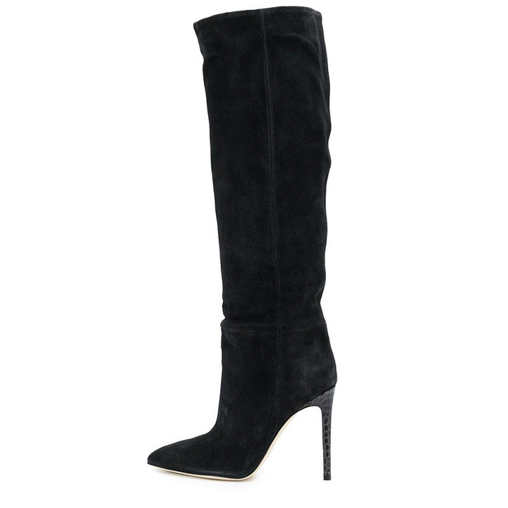 Femme Wildschindel Overknee-Støvler med Stiletto og spids tå Stilla