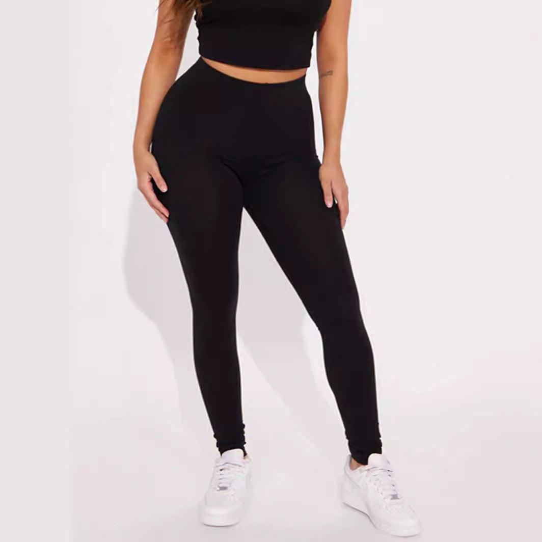 Dame leggings med høj talje og figursyet snit Skovae