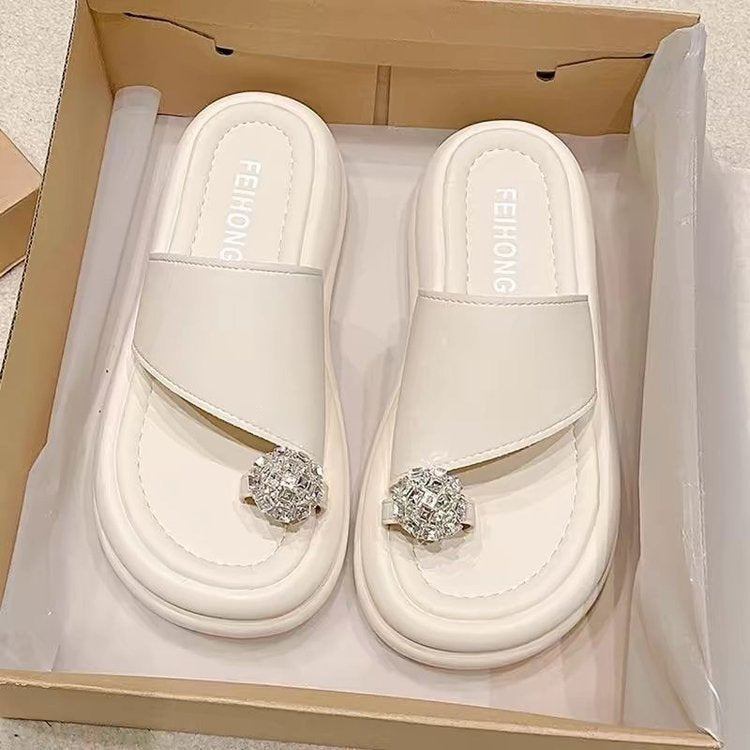 Dame sandaler med smart knude-design og glitrende smykkeunivers Stilla