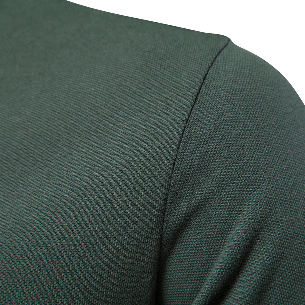 Herrer Poloshirt med moderne ståkrave og kvalitets bomuldsblanding Stilla