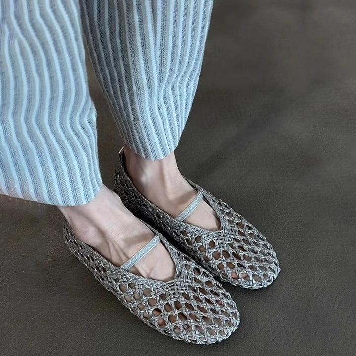 Dame Stilfulde Vævede Slippers Stilla