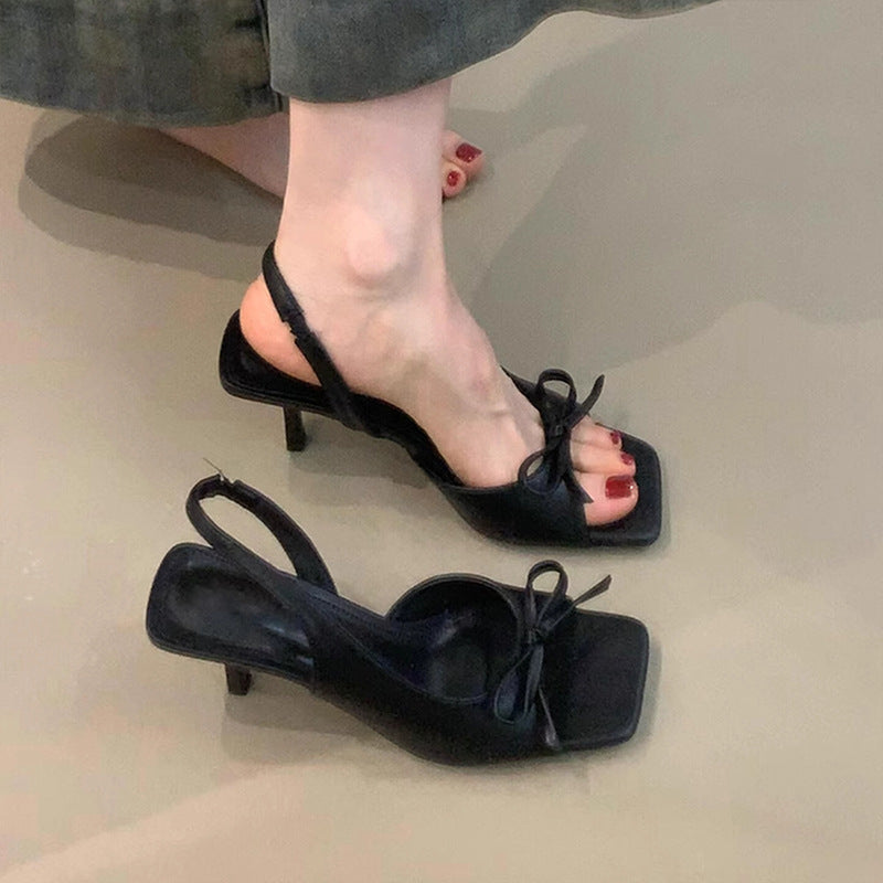 Dame Floral Bindesandaler med Slingback Stilla