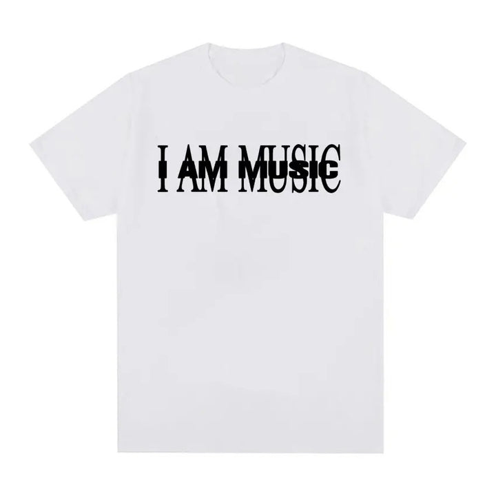 Dame T-Shirt med moderne typografi-tryk Skovae