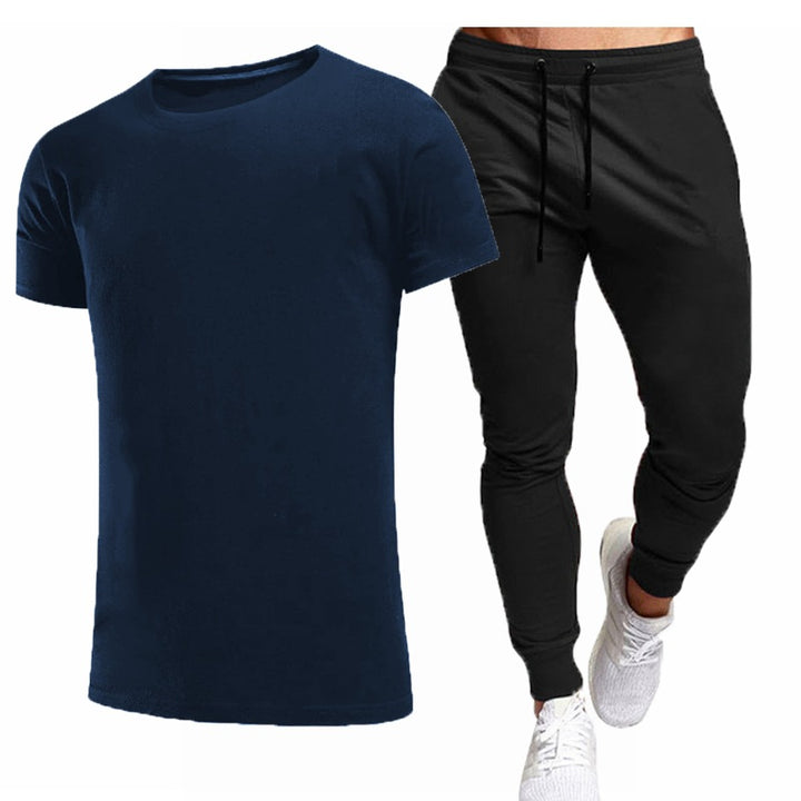Herrer komfortable fritidsoverdele med shorts Stilla