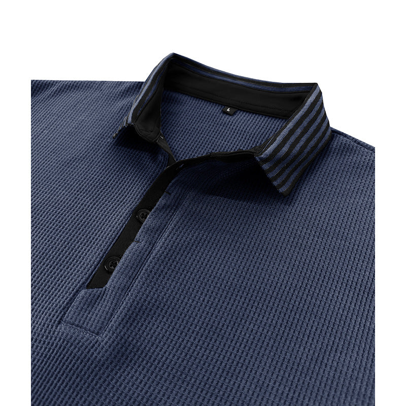 Herrer Sporty Poloshirt med åndbare mesh-egenskaber og elegant krave Stilla