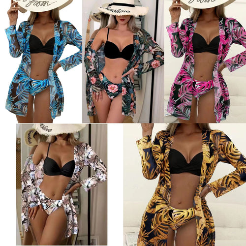 Femme Tropical Print Badetøj og matchende bikini-sæt Stilla