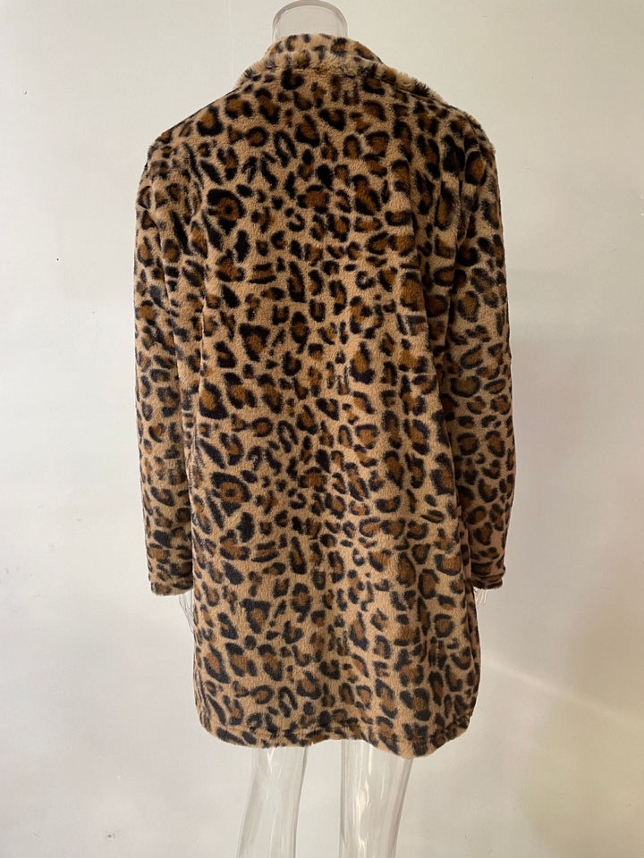 Stilla | Leopardprint Langærmet Åben Frontjakke