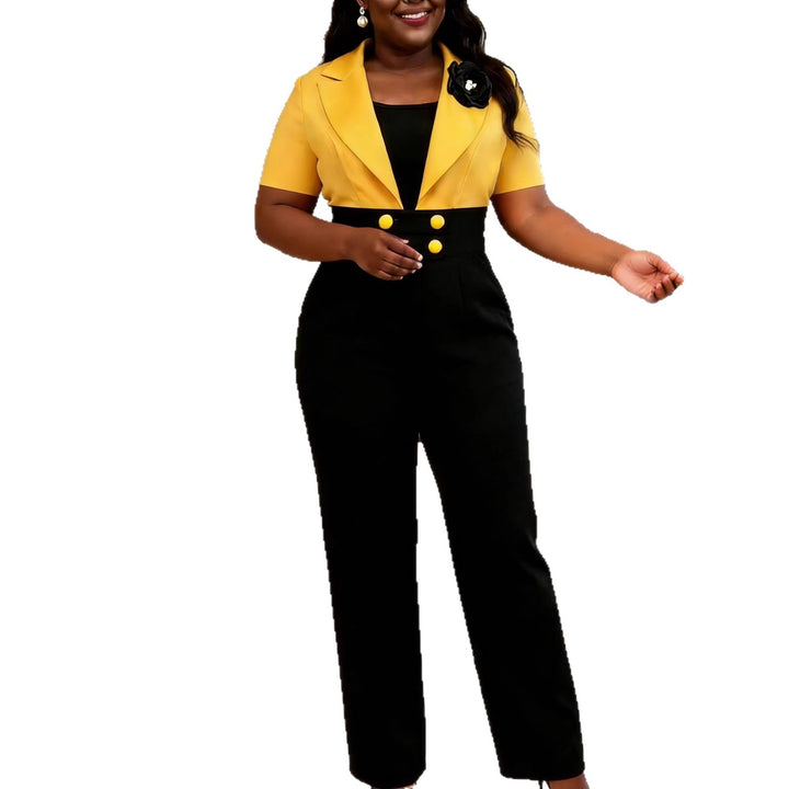 Dame elegant jumpsuit med taljeret design og iøjnefaldende detaljer Skovae