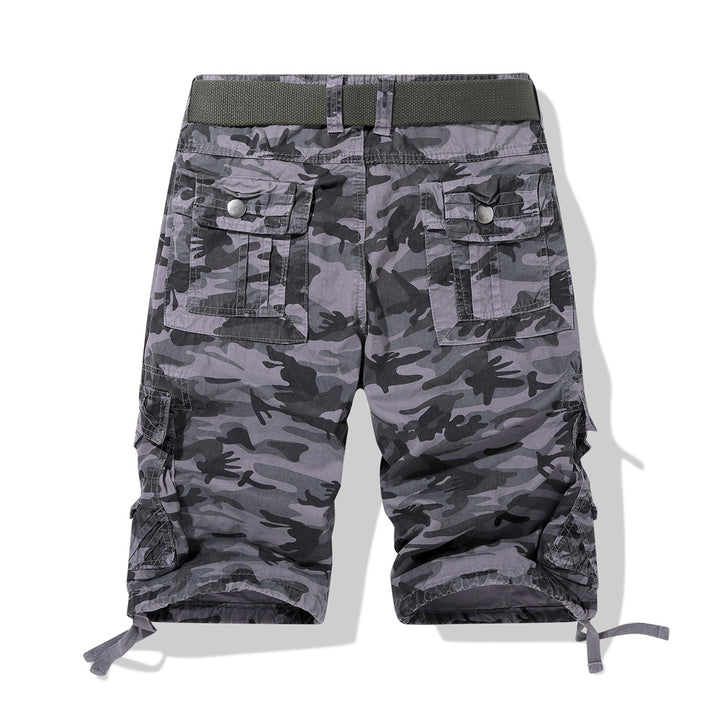 Herre Cargoshorts i camouflage-design med justerbar Talje Stilla