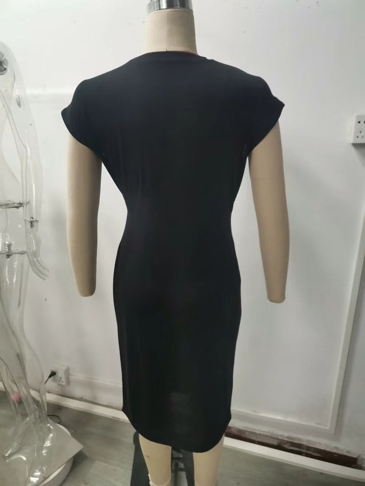 Dame elegant wrap kjole med figursyet design og fint jersey materiale Skovae