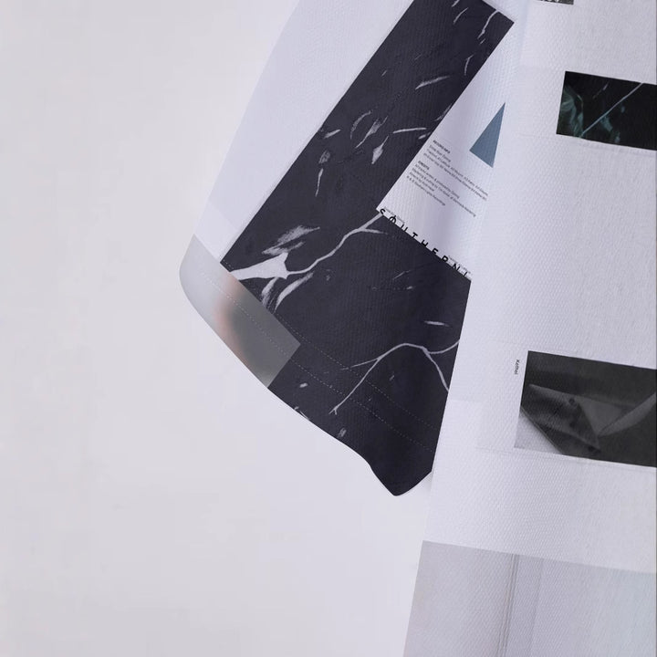 Herre poloshirt med moderne kreativ grafisk tryk Stilla