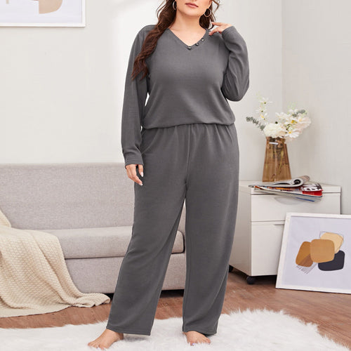 Stilla | Plus-Pyjamas Langærmet Langebukser To-delt Sæt