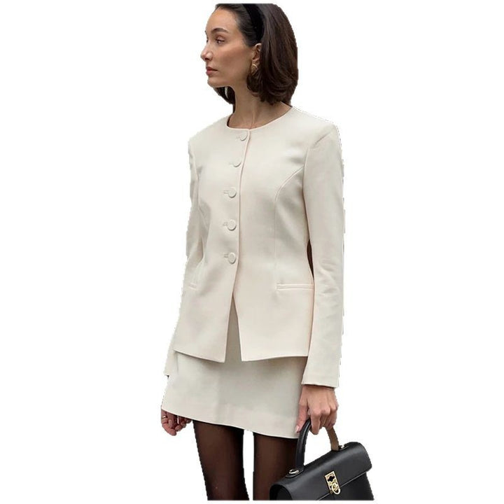 Kvinder Fashion Blazer Nederdel Sæt Stilla