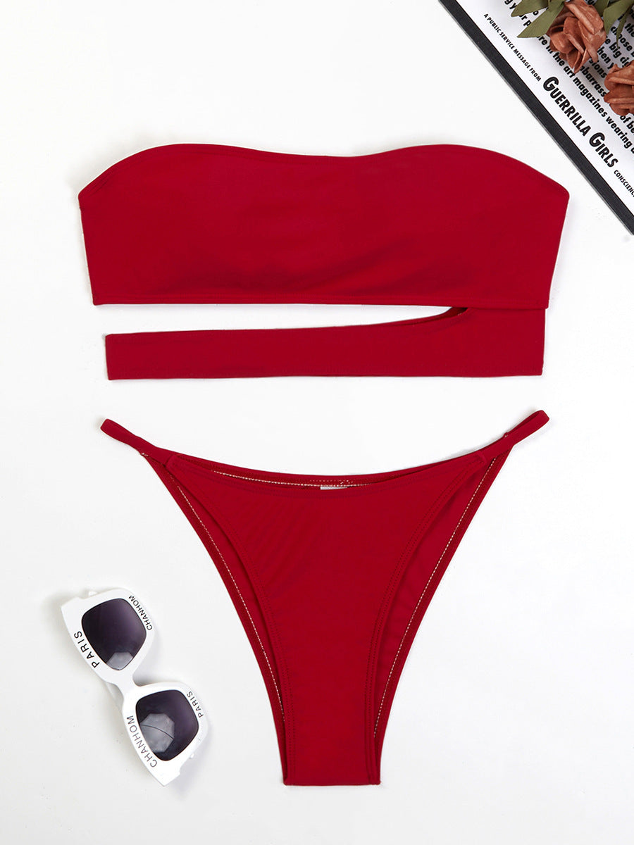 Femme Cut-Out Bandeau Bikini Sæt Stilla