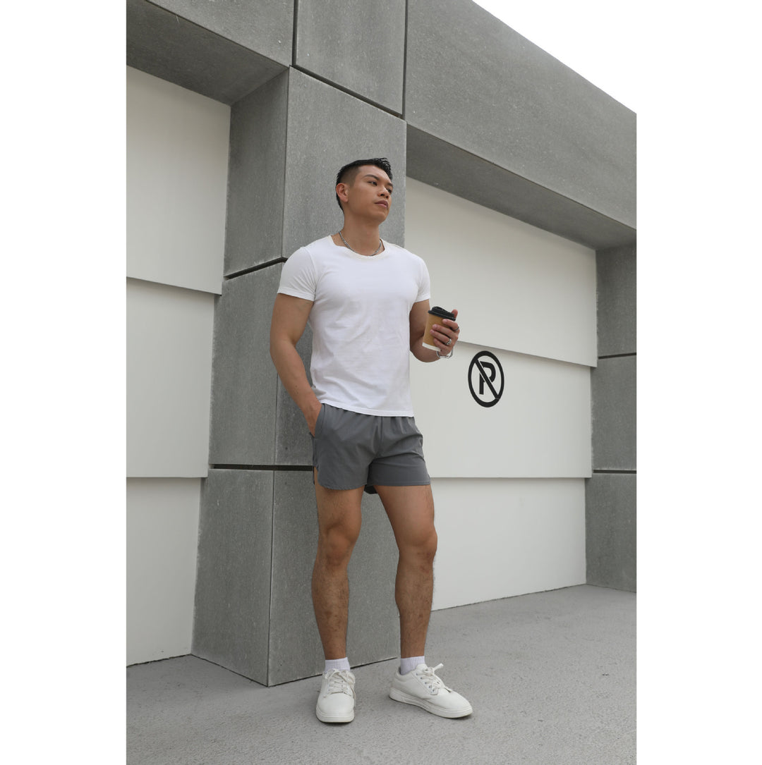 Herre sporty løbeshorts med åndbart netvæv Stilla