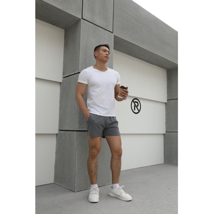 Herre sporty løbeshorts med åndbart netvæv Stilla