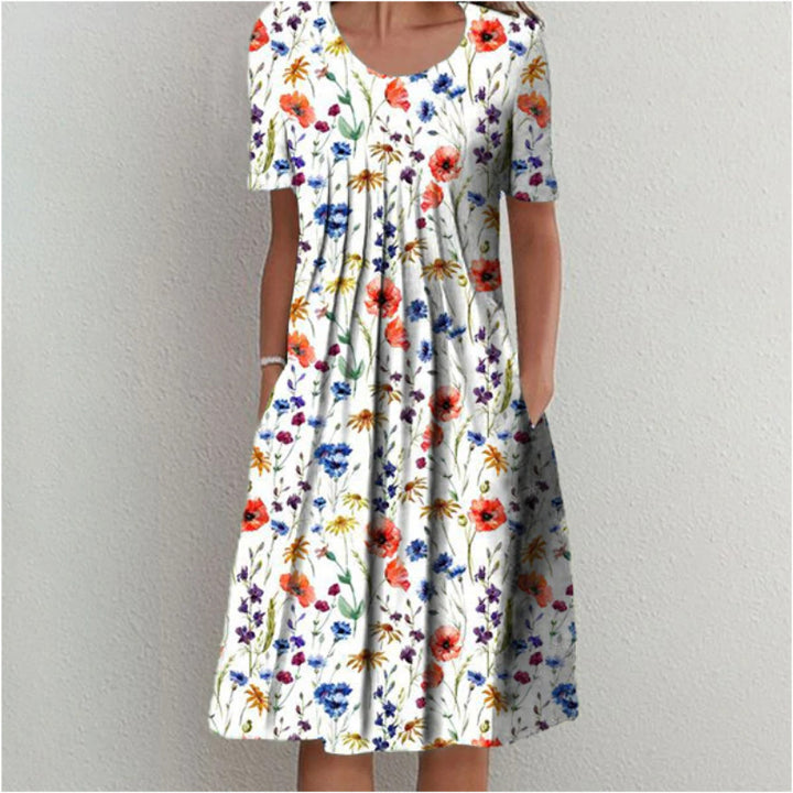 Kvinder Floral Print Afslappet Maxi Kjole Stilla