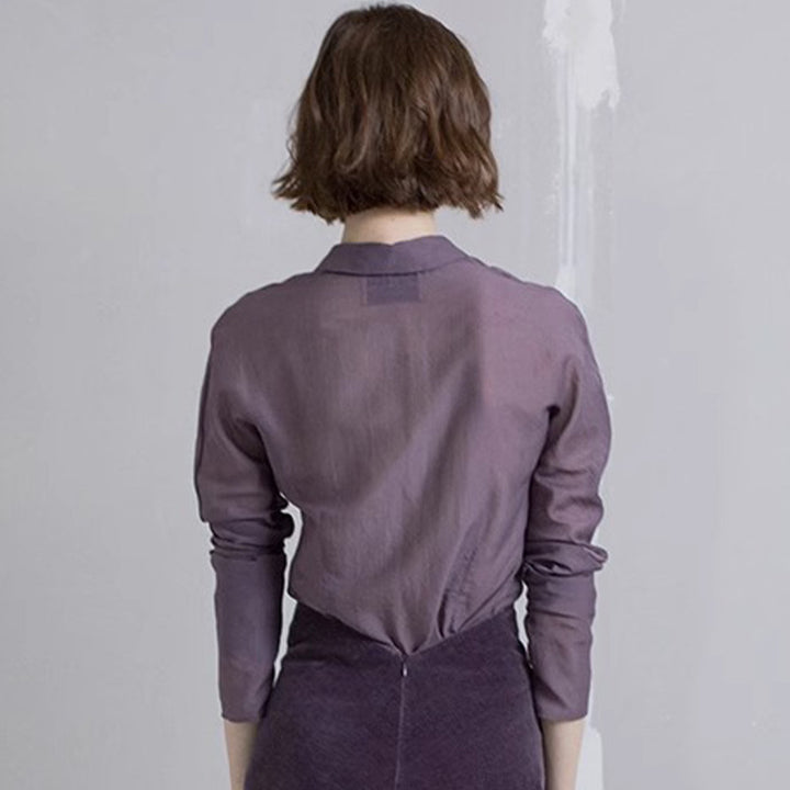 Dame elegant og transparent bluse Stilla