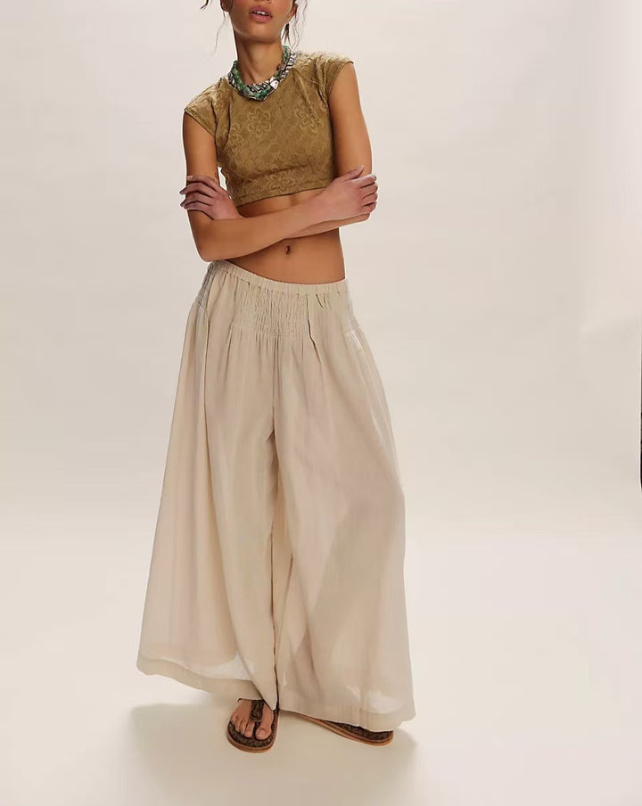 Dame Lettere og åndbare Culottes med elastisk talje Stilla