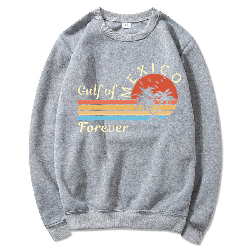 Kvindernes sweatshirt med tropisk grafisk design og moderne print Stilla