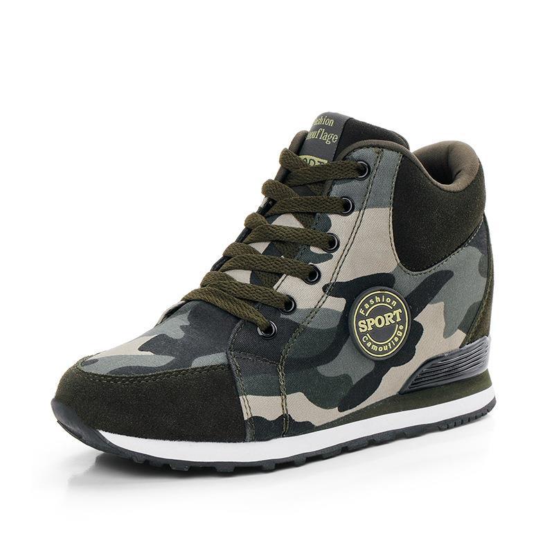 Herrer Camo High-Top Sport Sneakers Stilla