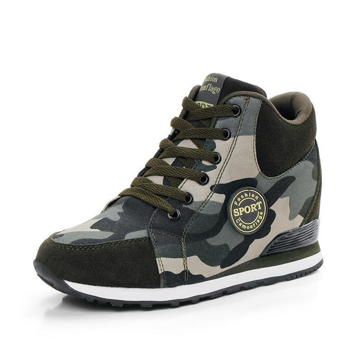 Herrer Camo High-Top Sport Sneakers Stilla