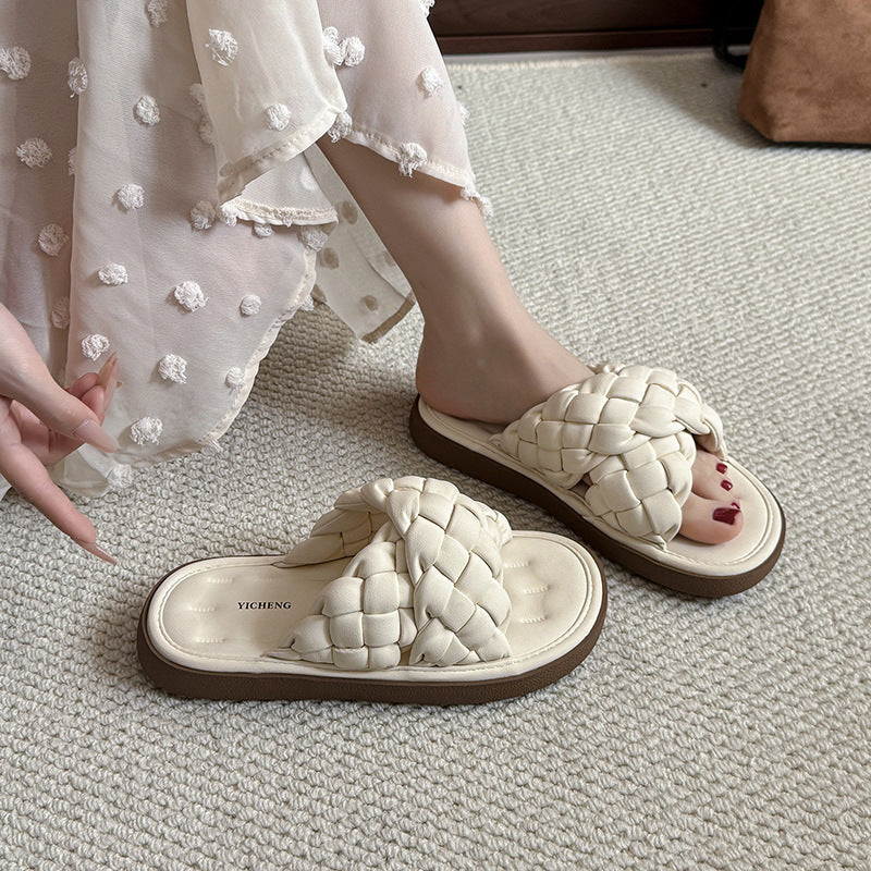 Femme Vævde Slide Sandaler Stilla