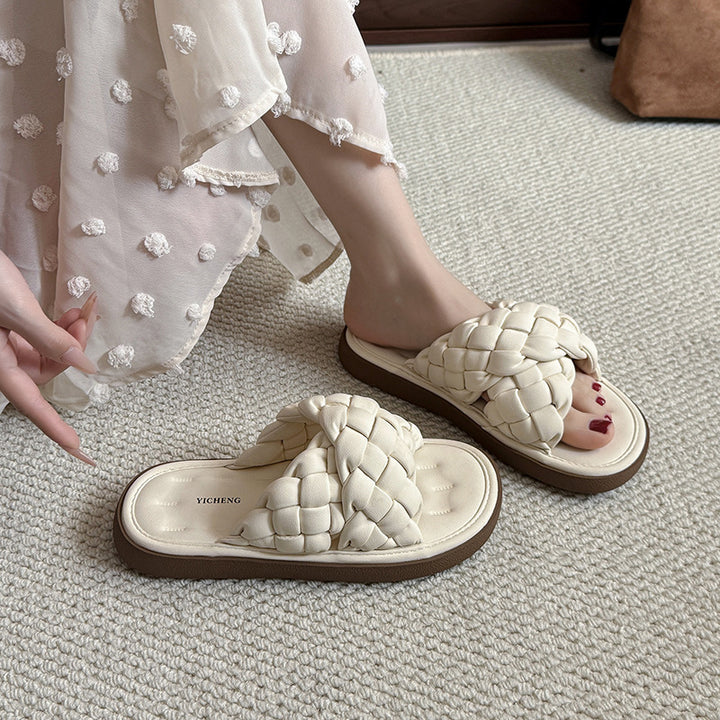 Femme Vævde Slide Sandaler Stilla