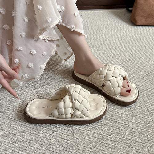 Femme Vævde Slide Sandaler Stilla