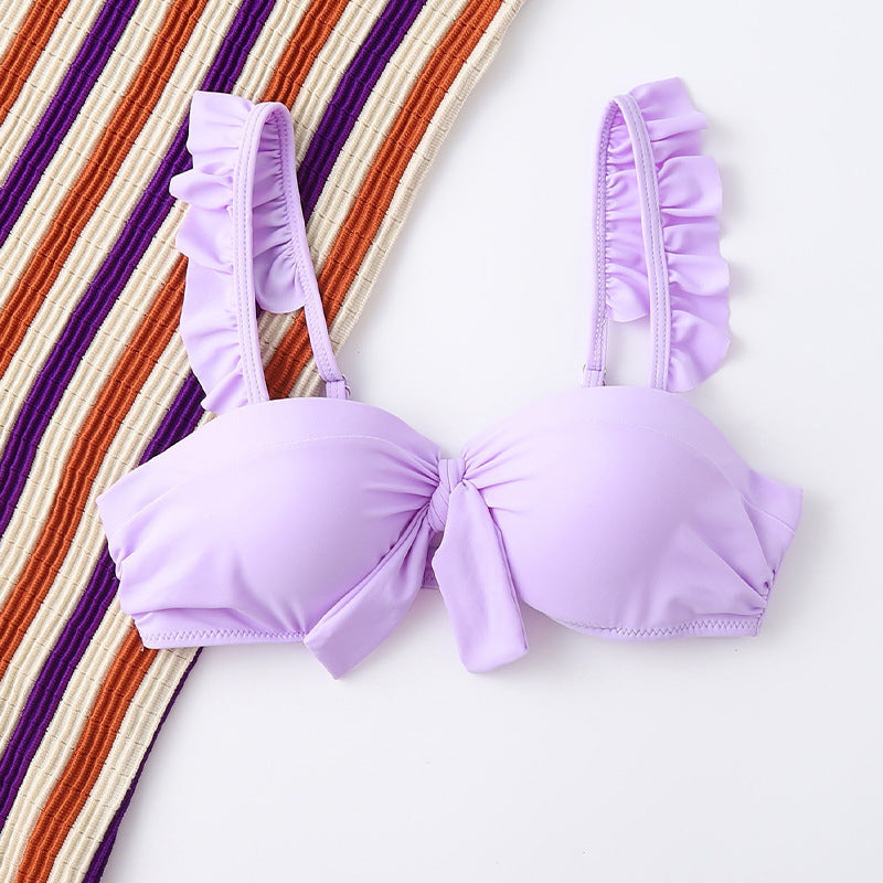 Dame bikini top i trendy knude-design Skovae
