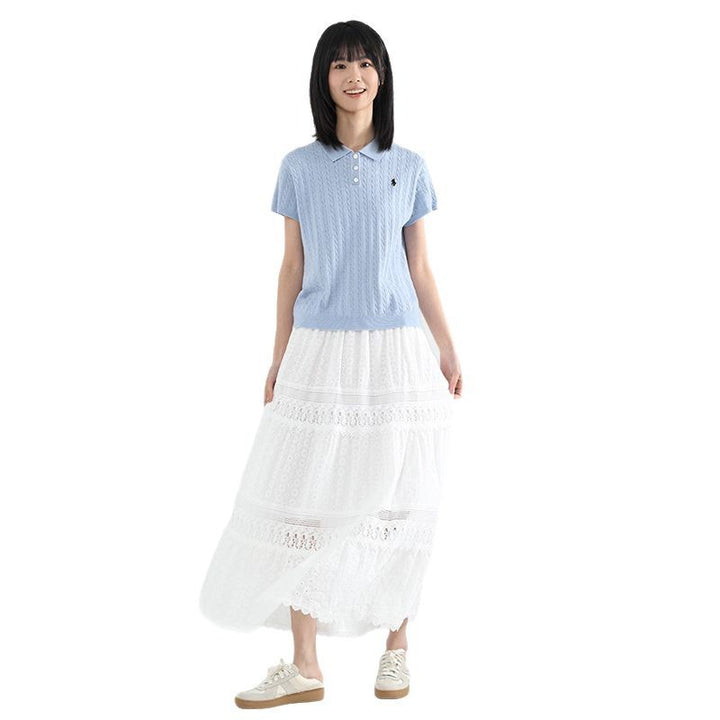 Femme Bohemian Spids Maxi Nederdel Stilla