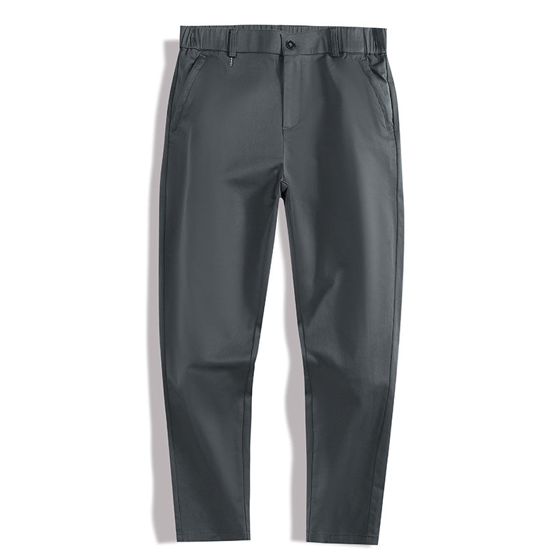 Herrer mode Chino-bukser med elastisk talje og sidelommer Stilla