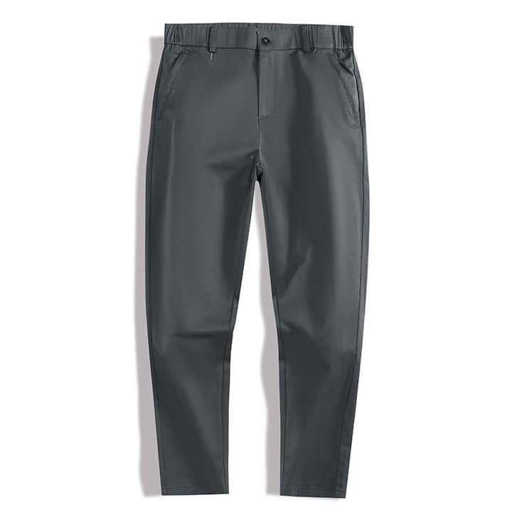 Herrer mode Chino-bukser med elastisk talje og sidelommer Stilla