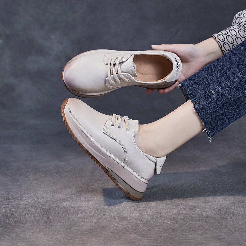 Dame fritids lædersneakers med støttende sål Stilla