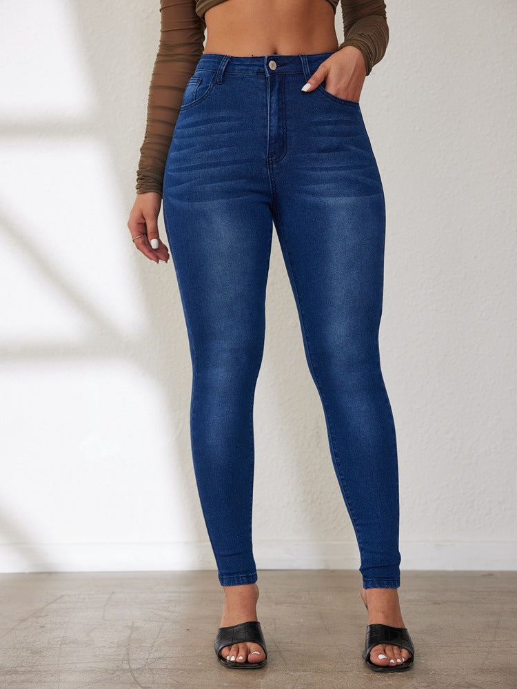 Dame Højtaljede Skinny Jeans med figurformende Effekt Stilla