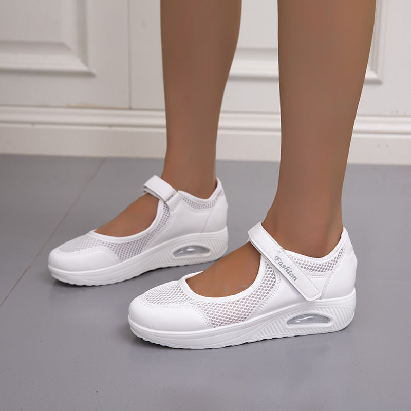 Damer Sporty Sneakers med justerbar velcro og åndbart overmateriale Stilla