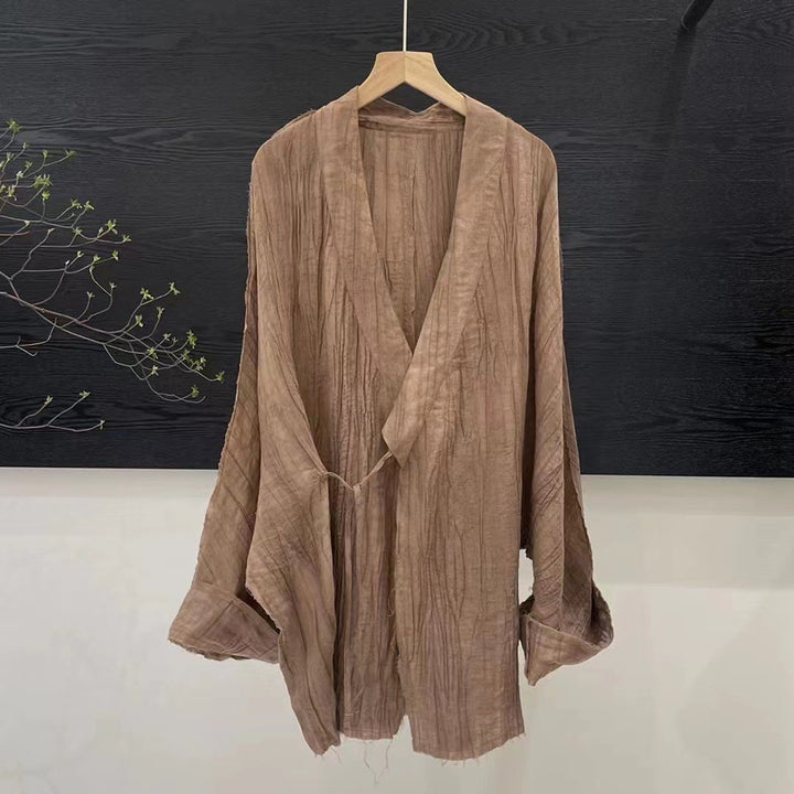 Femme Relaxed Fit Crinkle Kimono Jakke Stilla