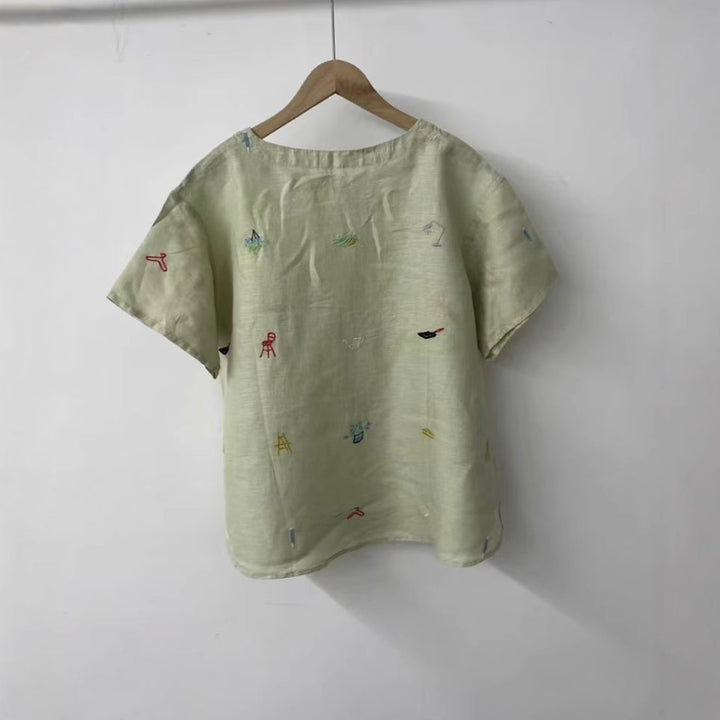 Dame Relaxed Fit Bestikset Linnedragt Stilla