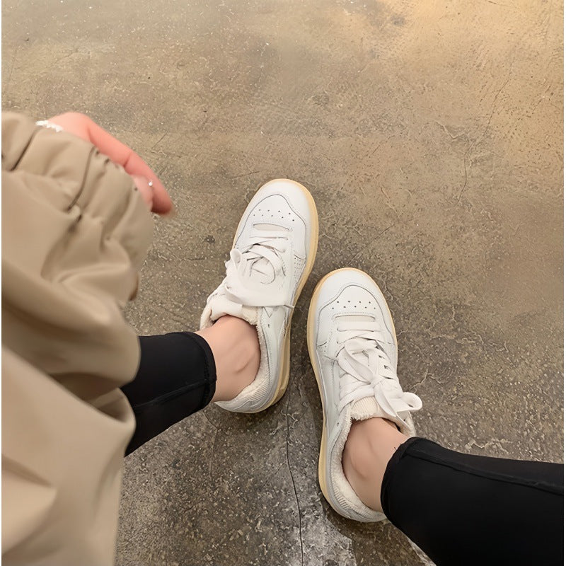 Dame fritids platform sneakers med åndbare mesh-accente Stilla