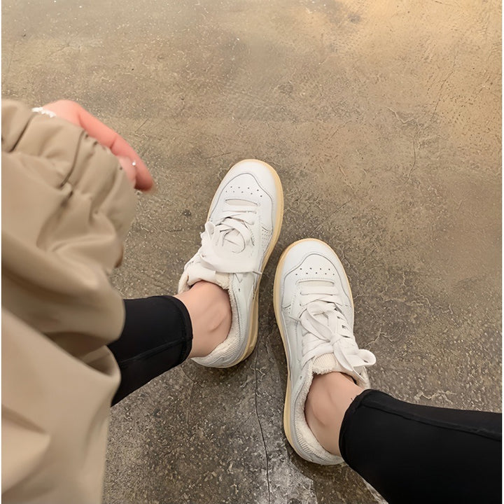 Dame fritids platform sneakers med åndbare mesh-accente Stilla