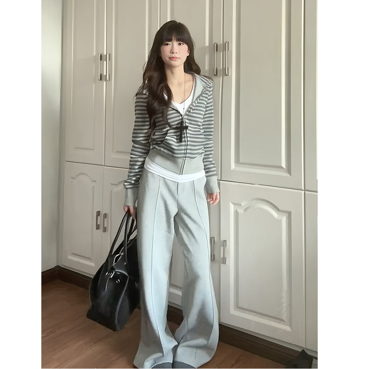 Damer elegant og komfortabel cardigan med lynlås Stilla