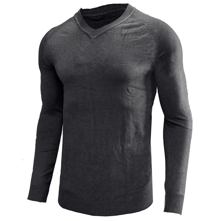 Herrer moderigtig V-hals pullover i høj kvalitet materiale Stilla