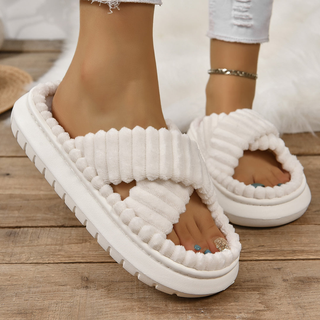 Dame komfort-sandaler med blødt overmateriale og elastisk sål Stilla