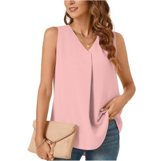 Dame Foldende Chiffon Bluse Stilla