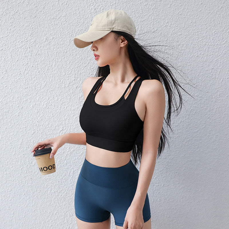 Dame Sport-Bustier med brede, justerbare stropper og åndbare egenskaber Stilla